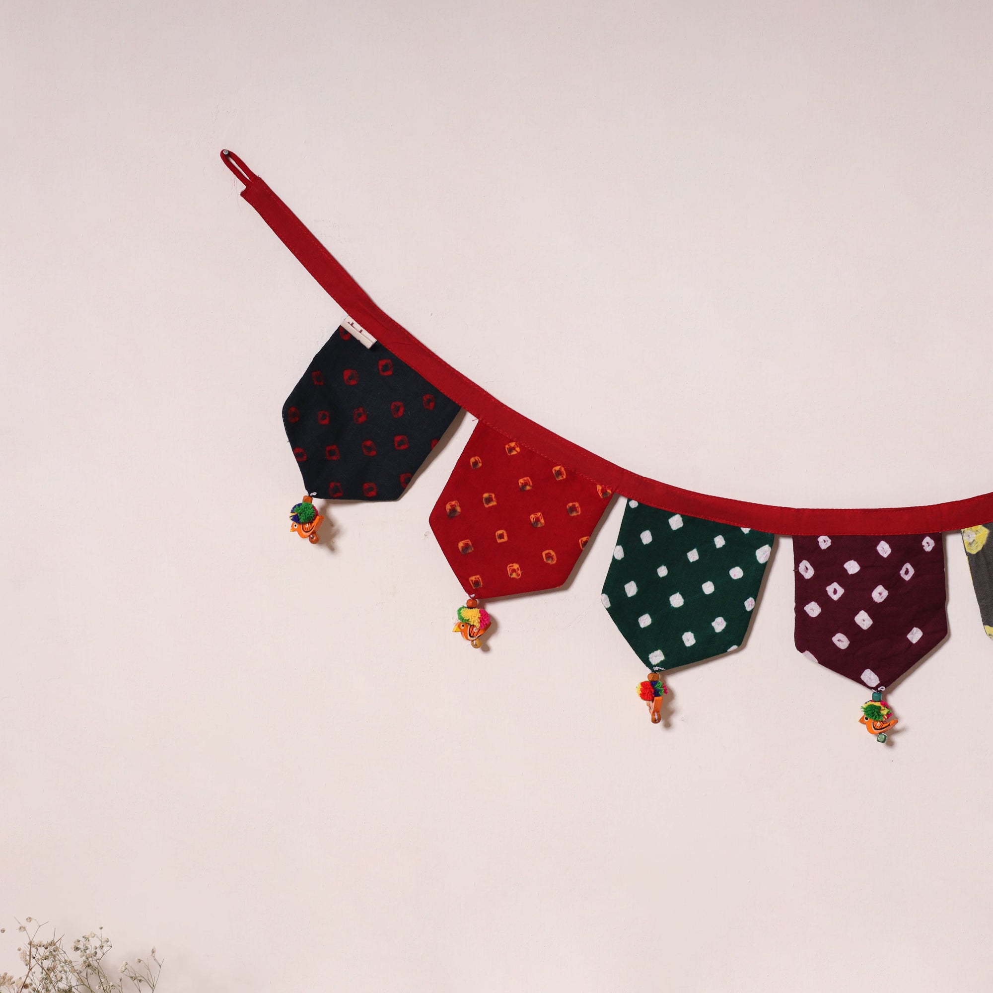 Multicolor - decorative handmade fabric toran 35