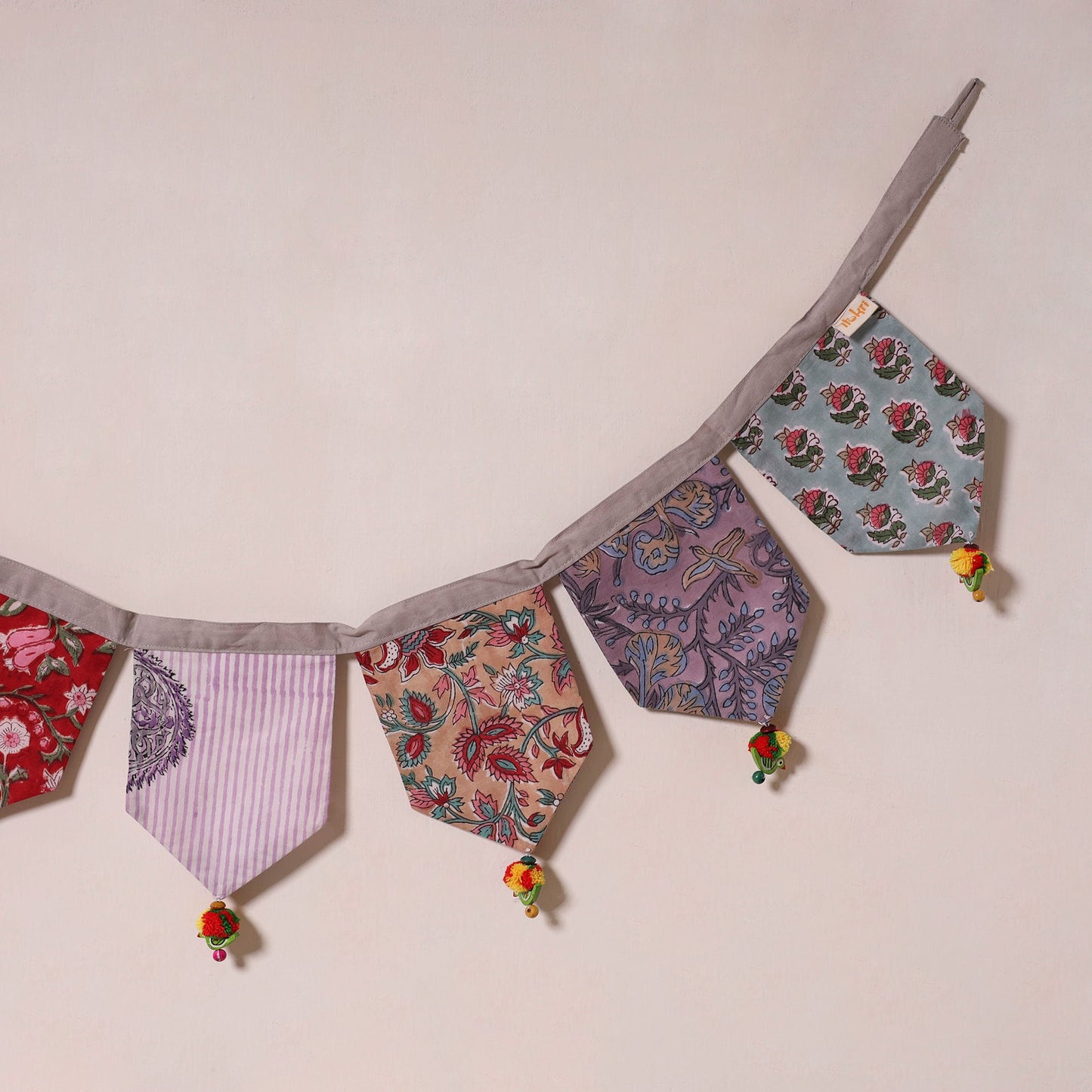 Multicolor - decorative handmade fabric toran 36