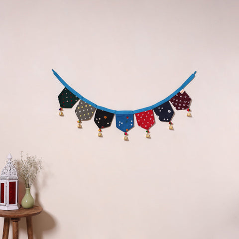 Multicolor - decorative handmade fabric toran 36