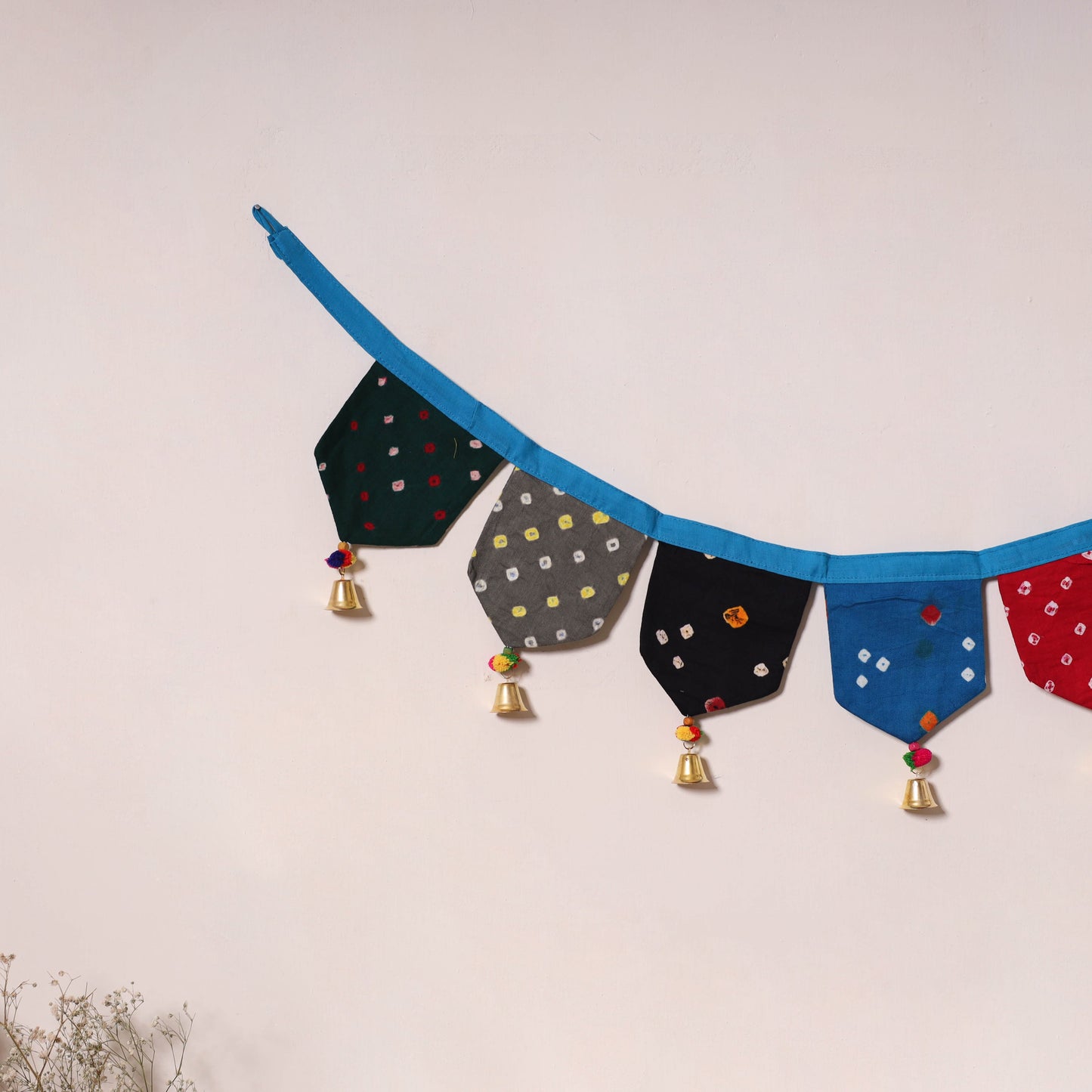 Multicolor - decorative handmade fabric toran 36