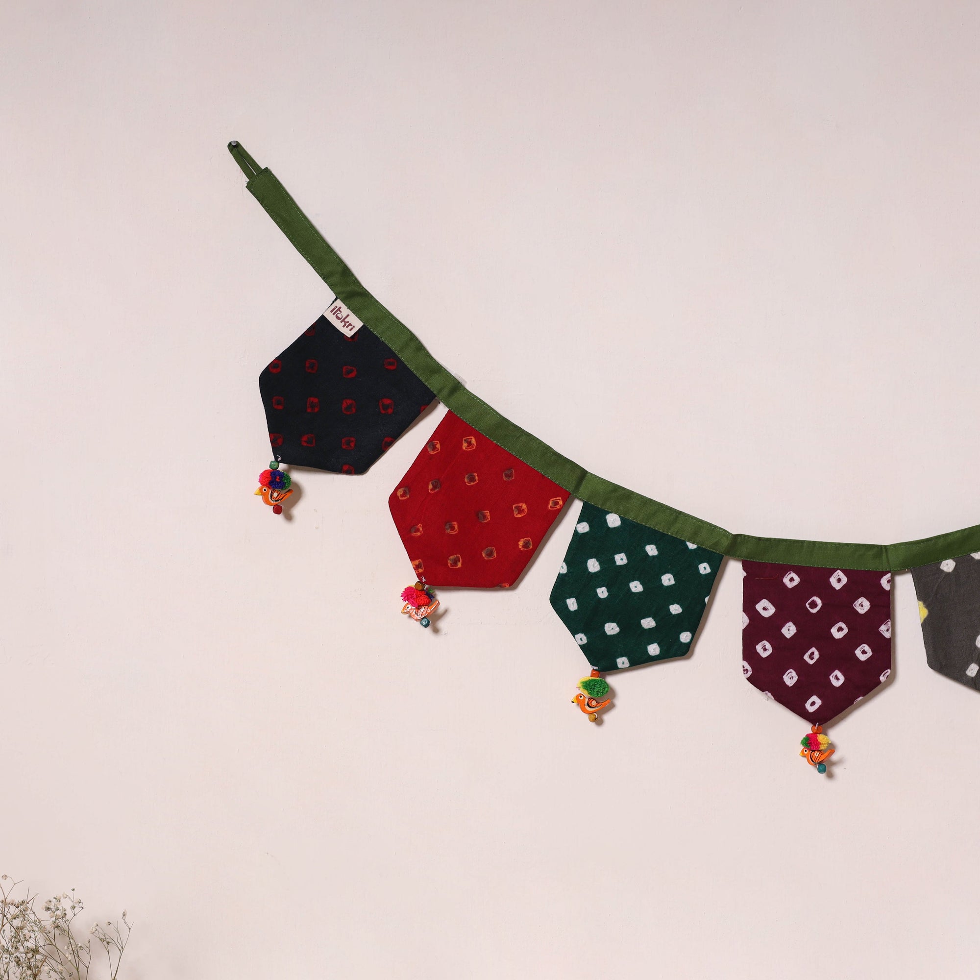 Multicolor - decorative handmade fabric toran 38