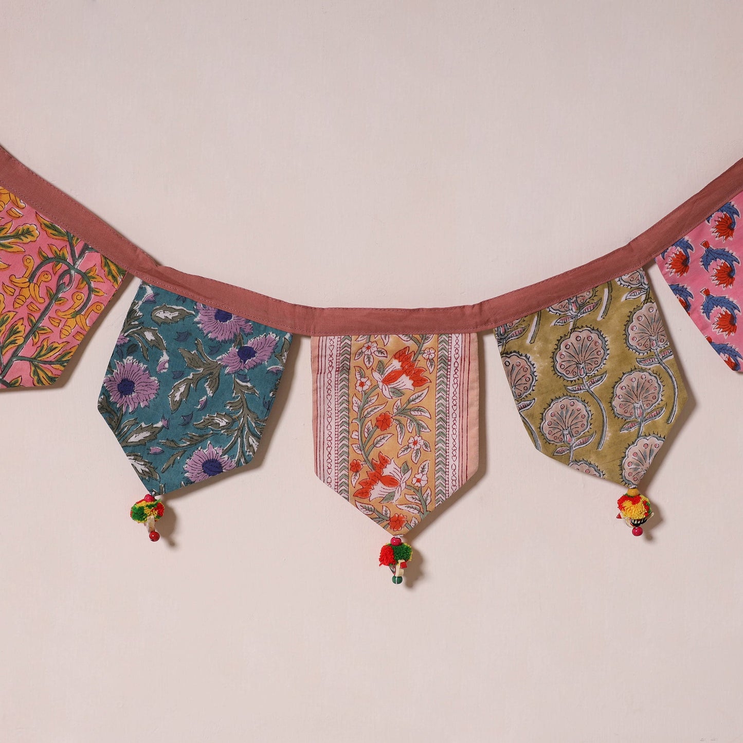 Multicolor - decorative handmade fabric toran 39