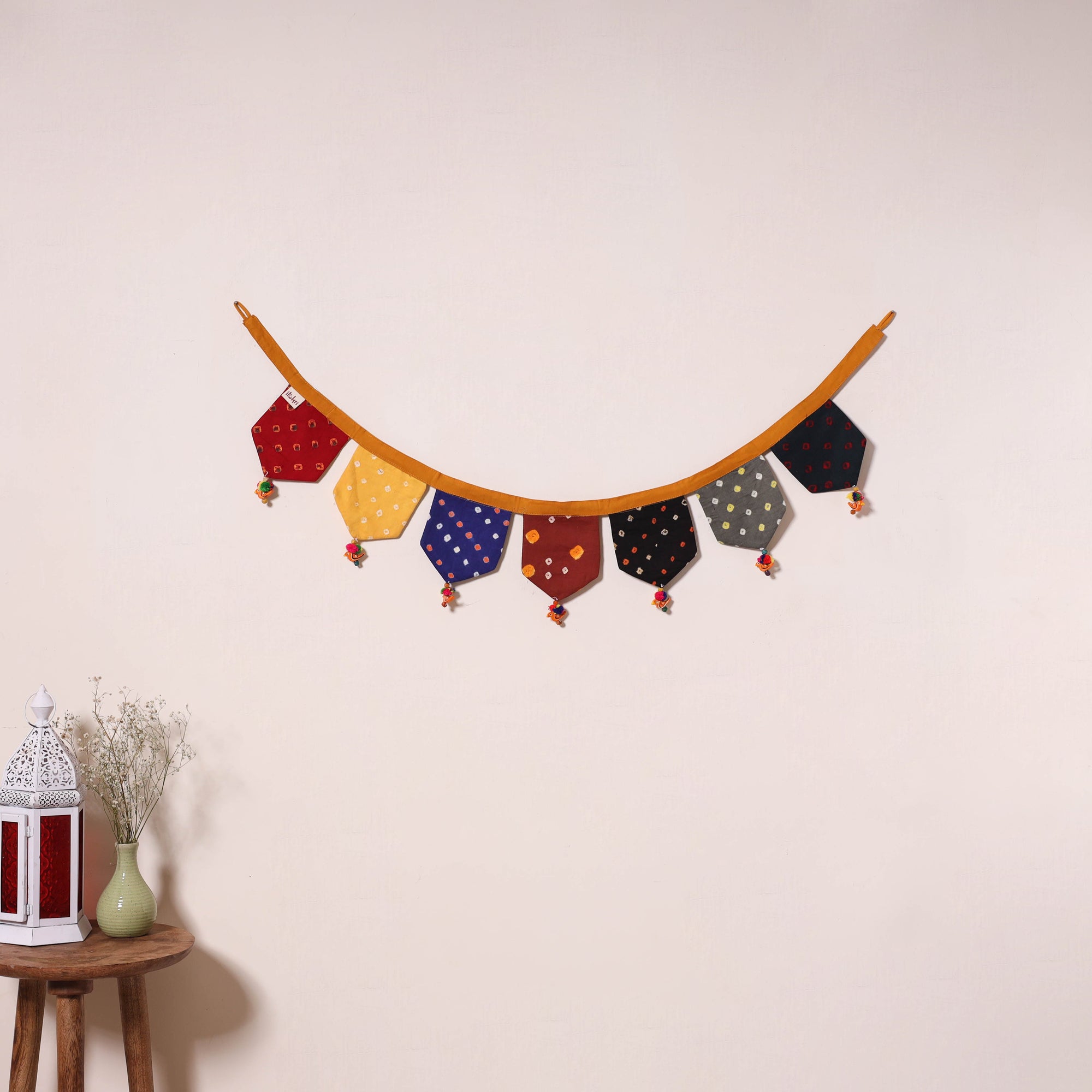 Multicolor - decorative handmade fabric toran 42