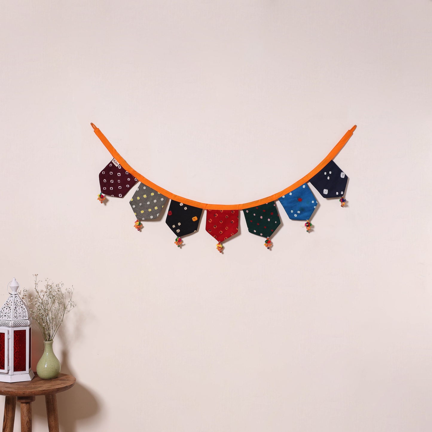 Multicolor - decorative handmade fabric toran 43