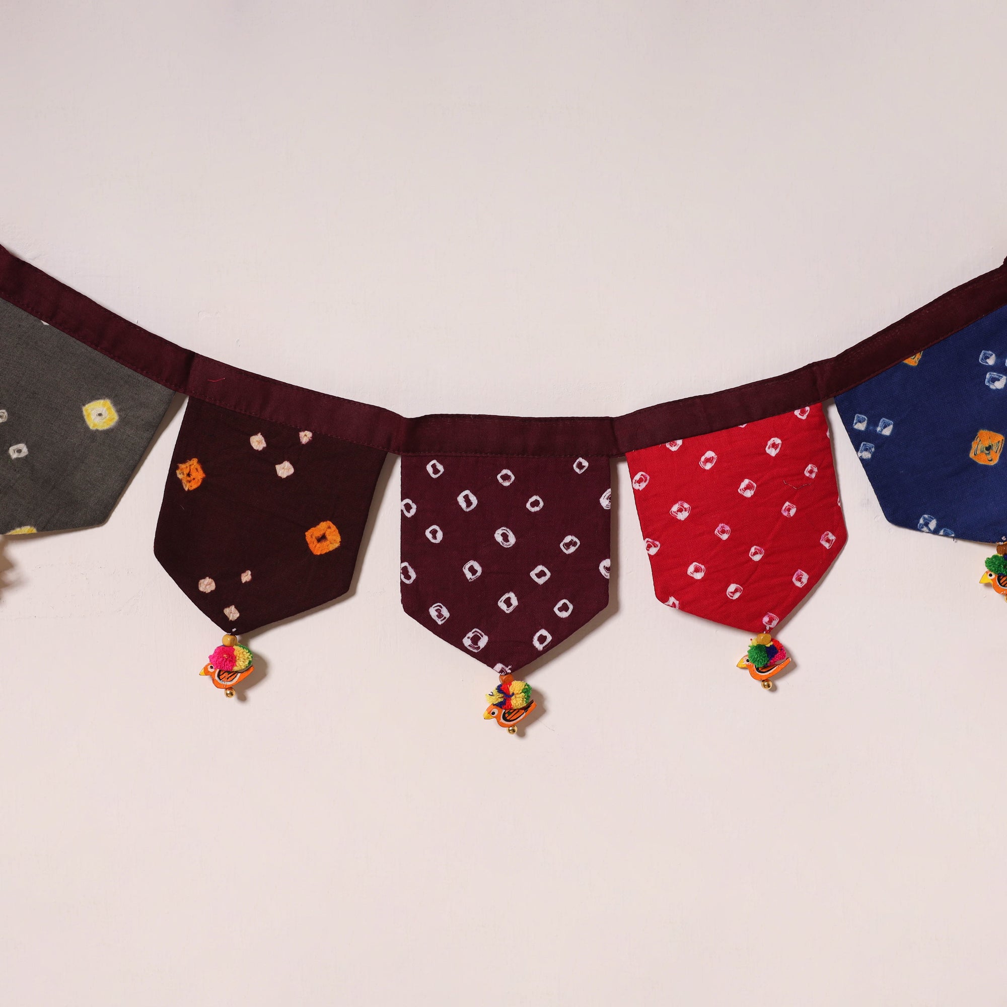 Multicolor - decorative handmade fabric toran 49