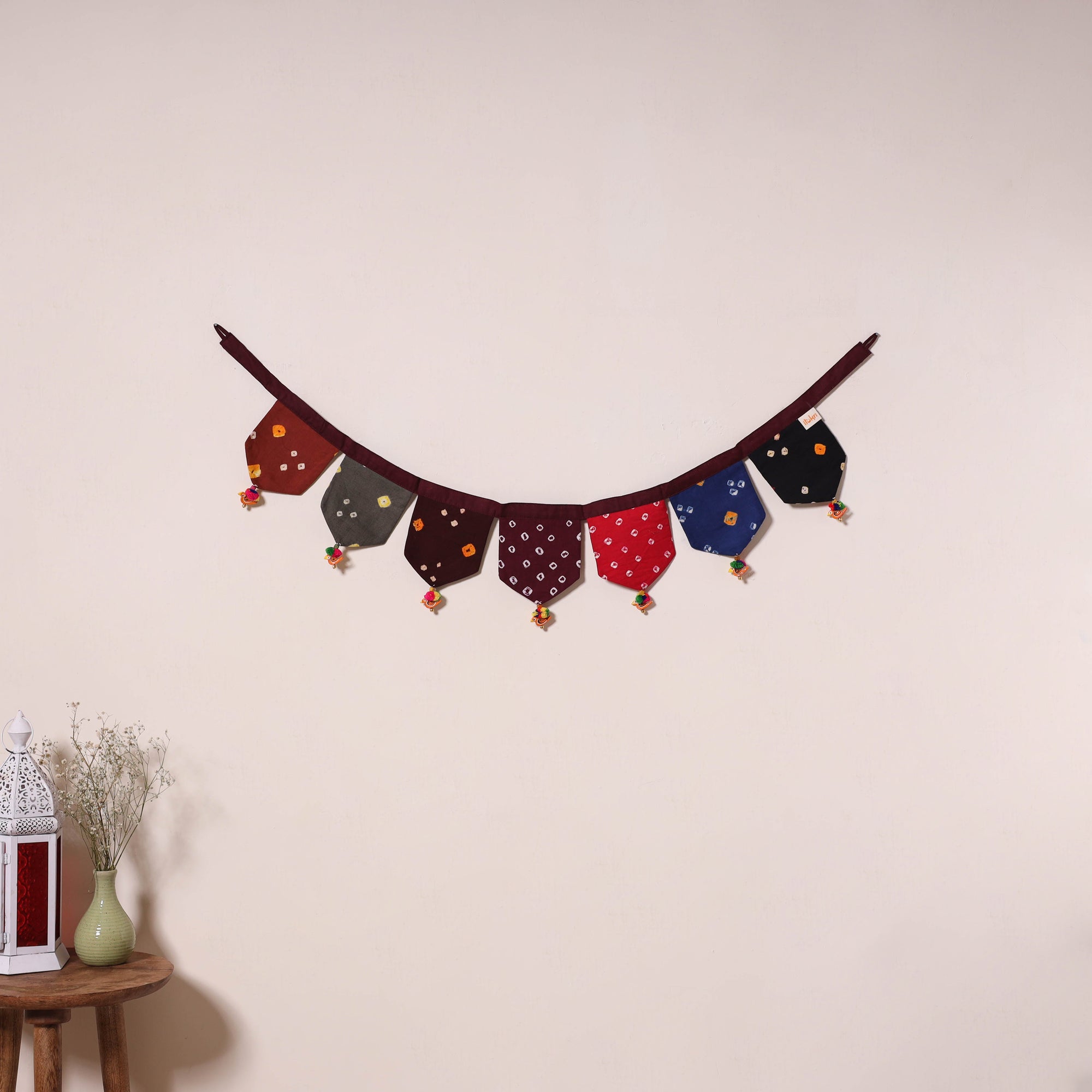 Multicolor - decorative handmade fabric toran 49