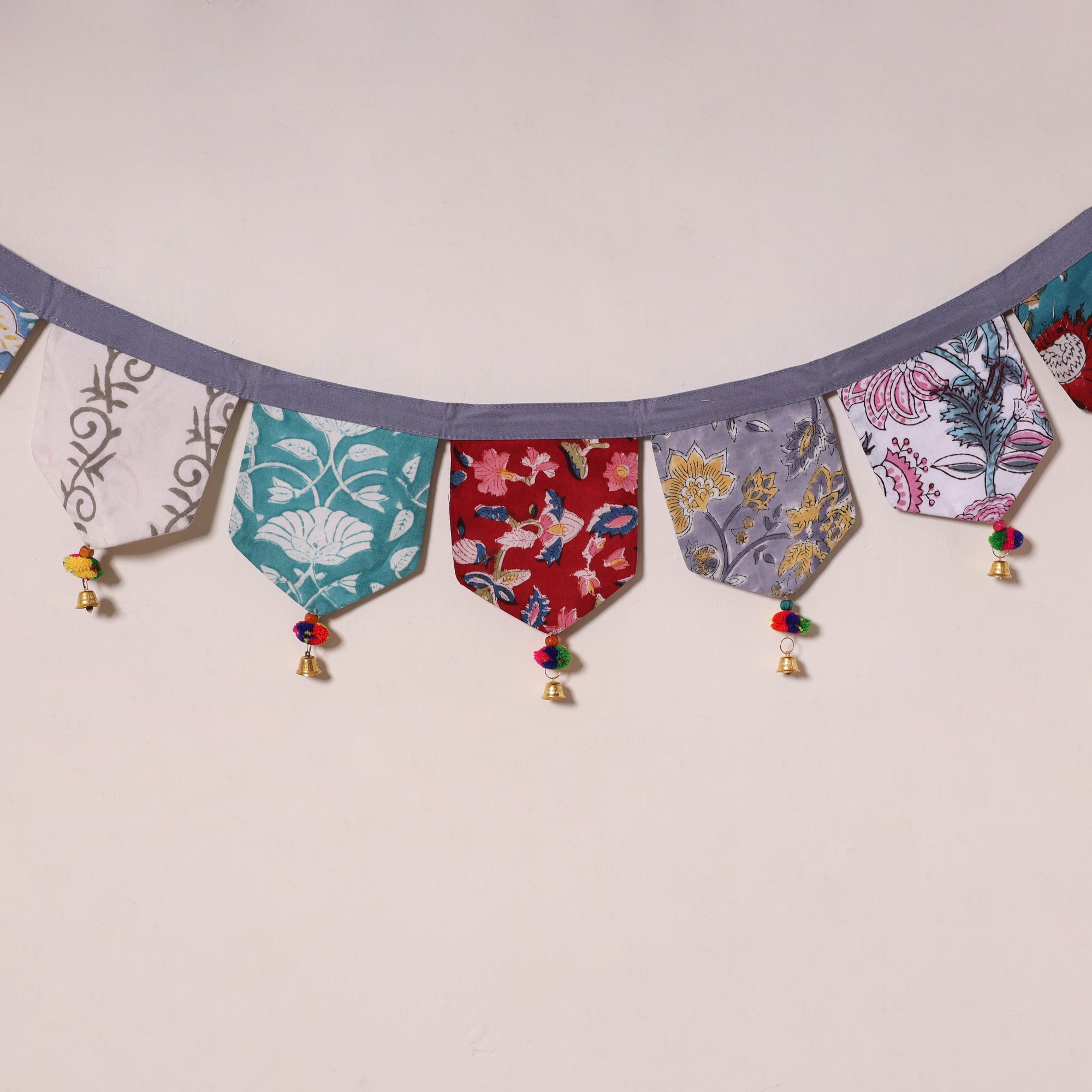 Multicolor - decorative handmade fabric toran 51