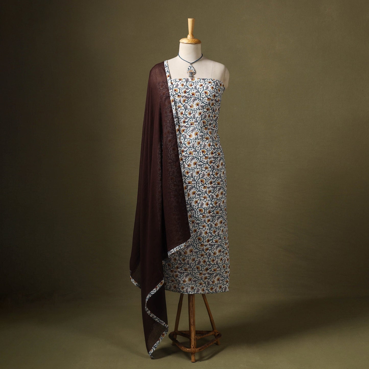 Multicolor - designer! Cotton unstitched dress material