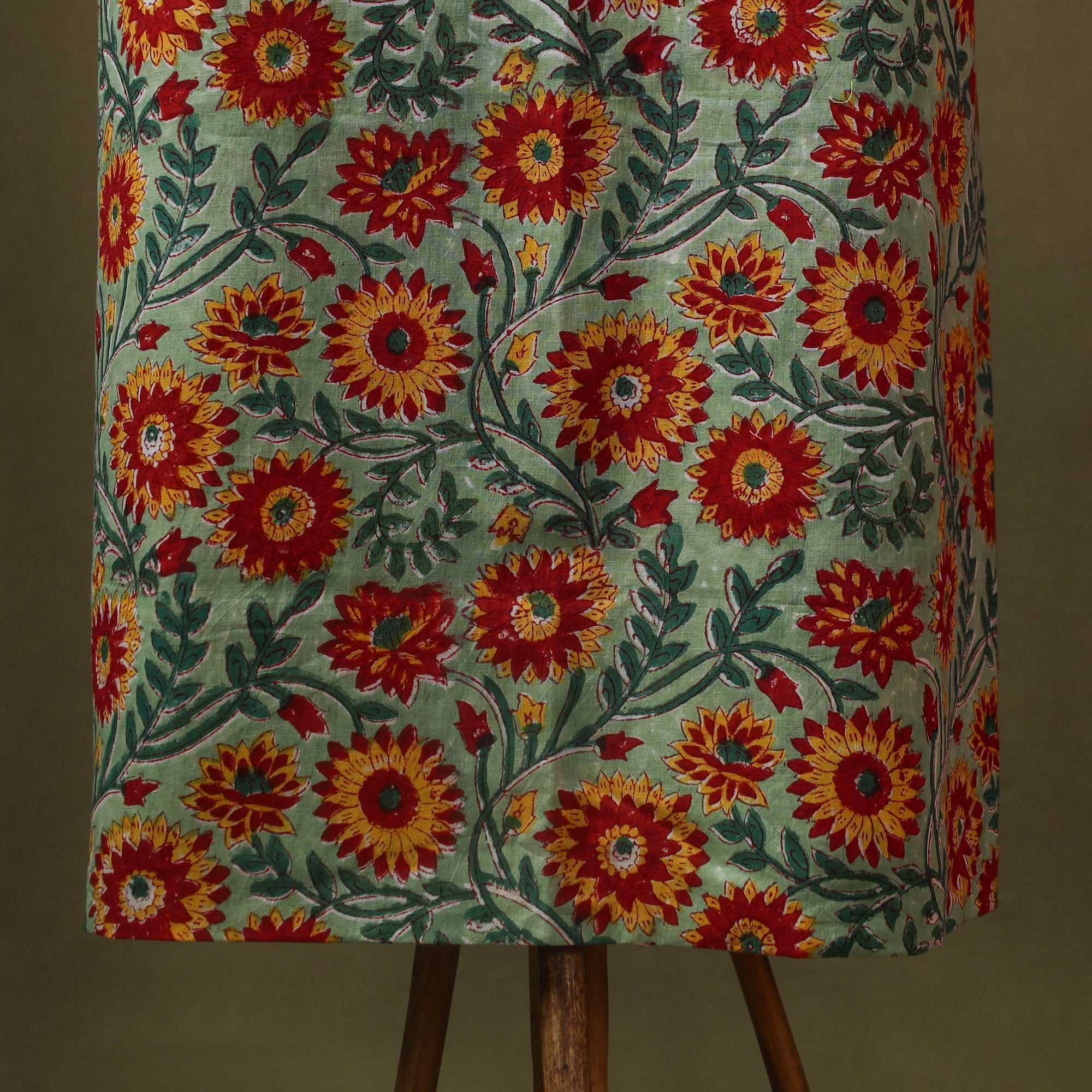 Multicolor Designer! Block Print Cotton Dress Material with Jewellery Set