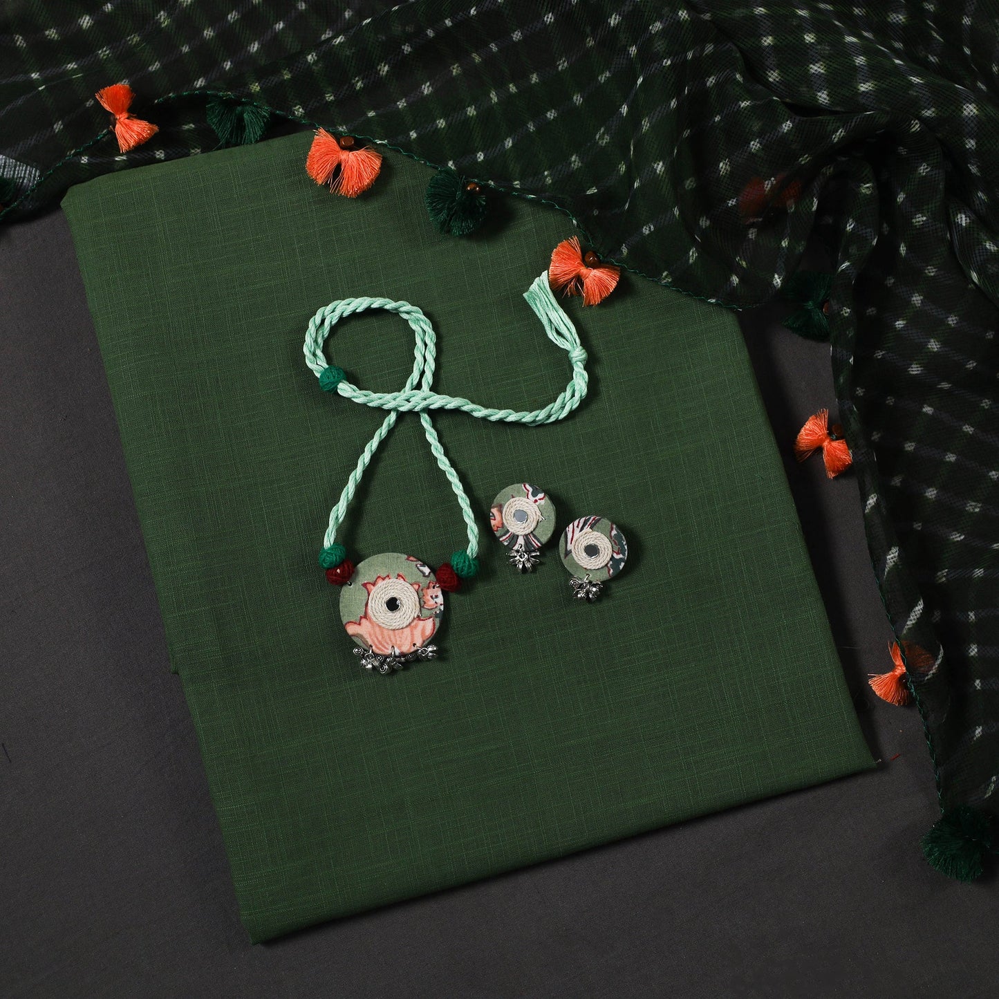 Multicolor - designer! Cotton unstitched dress material