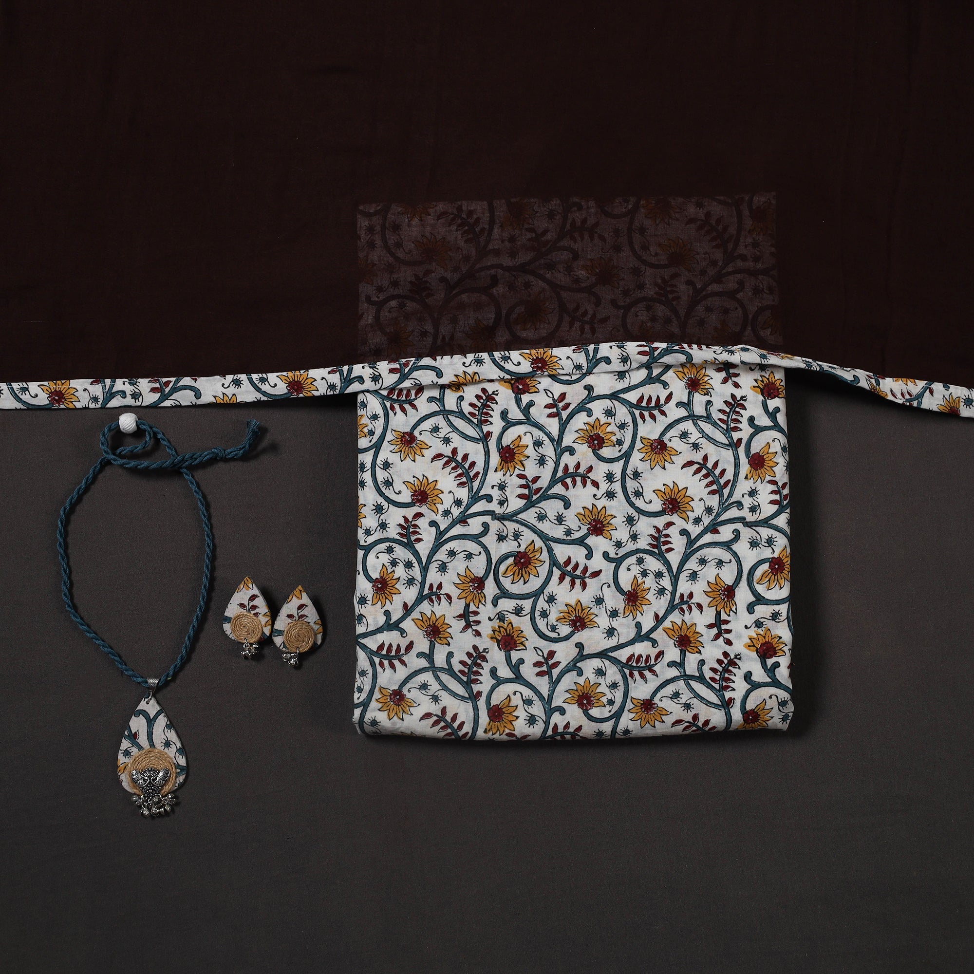 Multicolor - designer! Cotton unstitched dress material