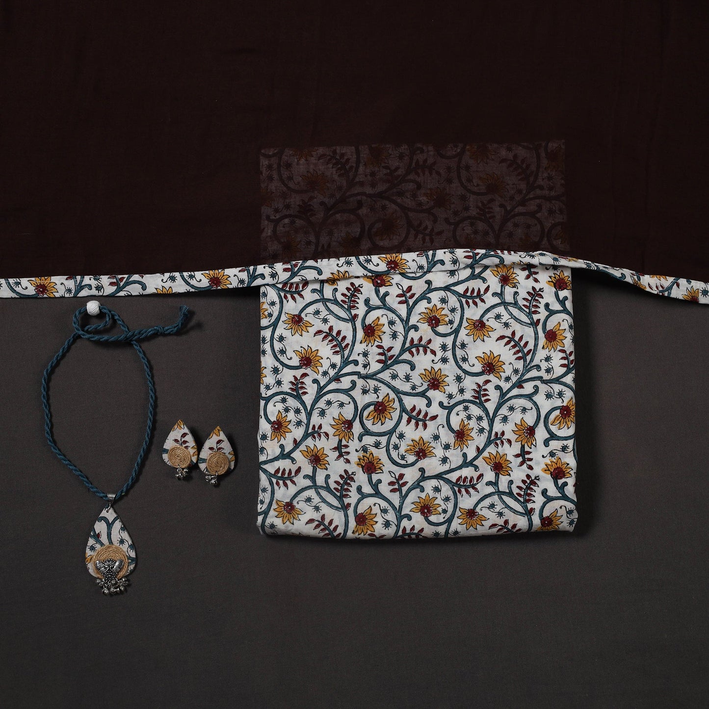 Multicolor - designer! Cotton unstitched dress material