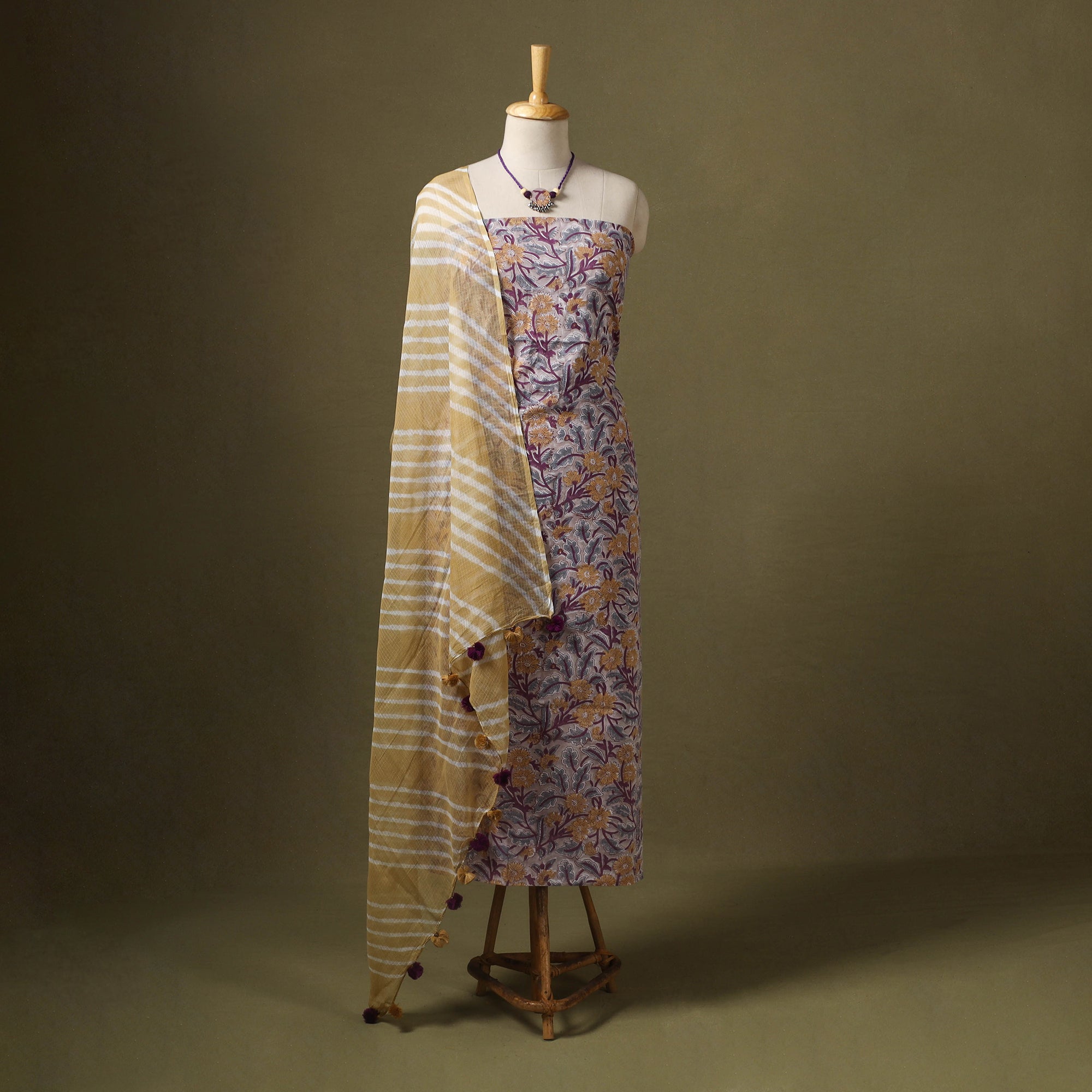 Multicolor - designer! Cotton unstitched dress material