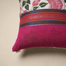 Dharwad & sanganeri patch cotton cushion cover 02