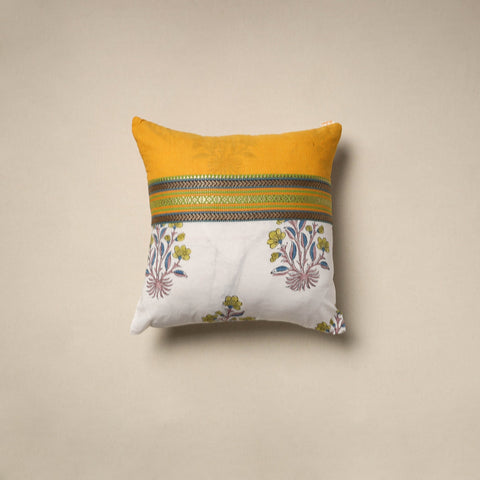 Dharwad & sanganeri patch cotton cushion cover 03