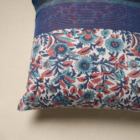 Dharwad & sanganeri patch cotton cushion cover 04