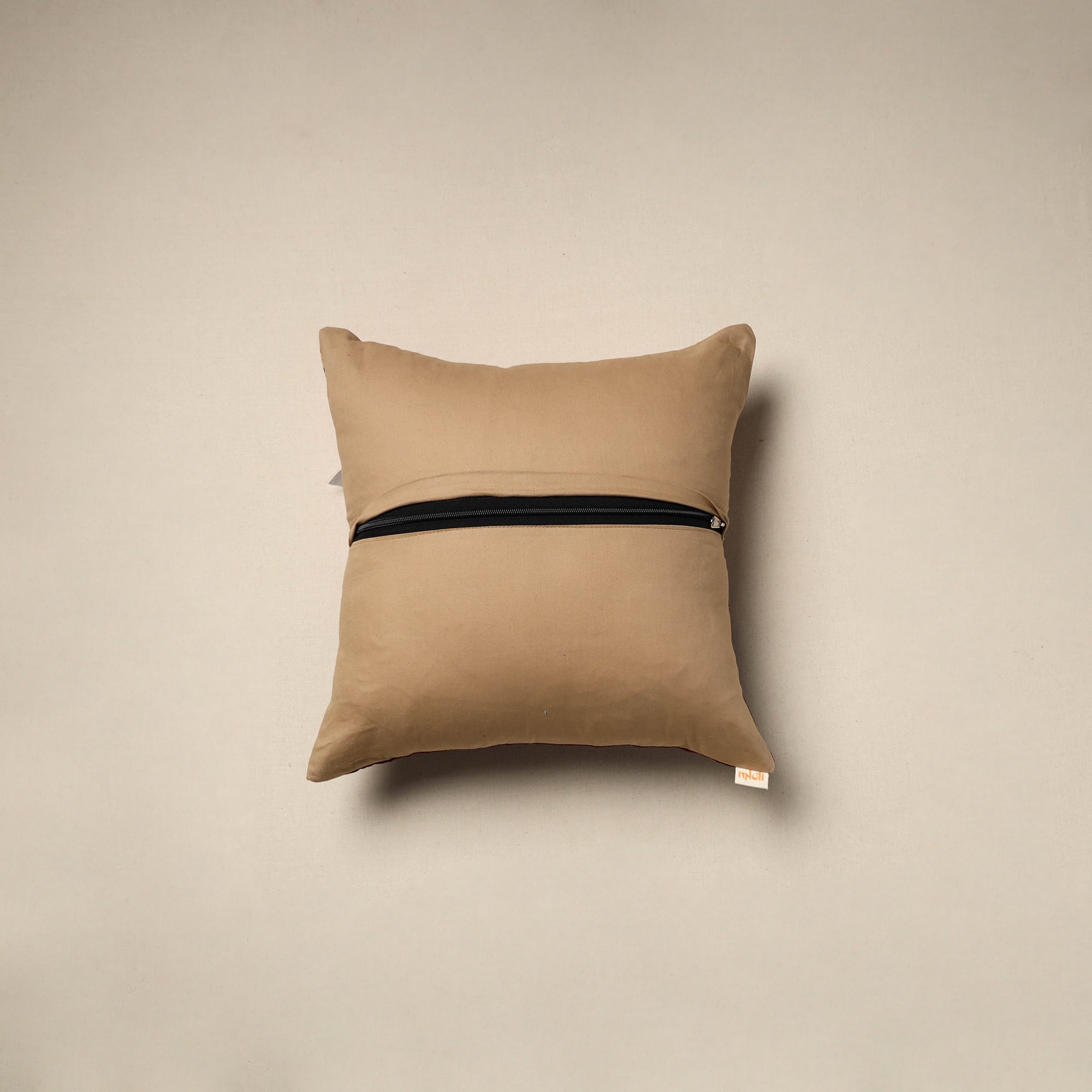 Dharwad & sanganeri patch cotton cushion cover 06