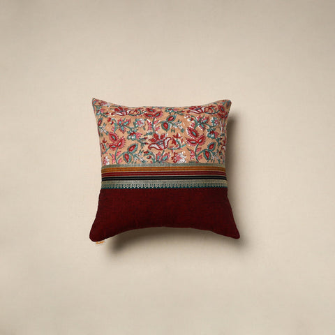 Dharwad & sanganeri patch cotton cushion cover 07