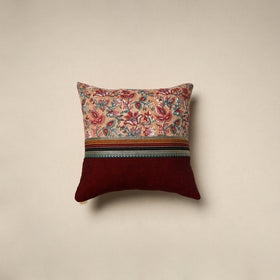 Dharwad & sanganeri patch cotton cushion cover 07