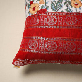 Dharwad & sanganeri patch cotton cushion cover 08