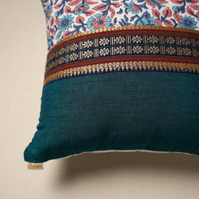 Dharwad & sanganeri patch cotton cushion cover 10