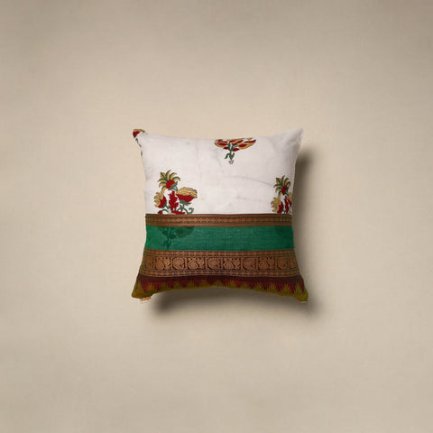 Dharwad & sanganeri patch cotton cushion cover 11