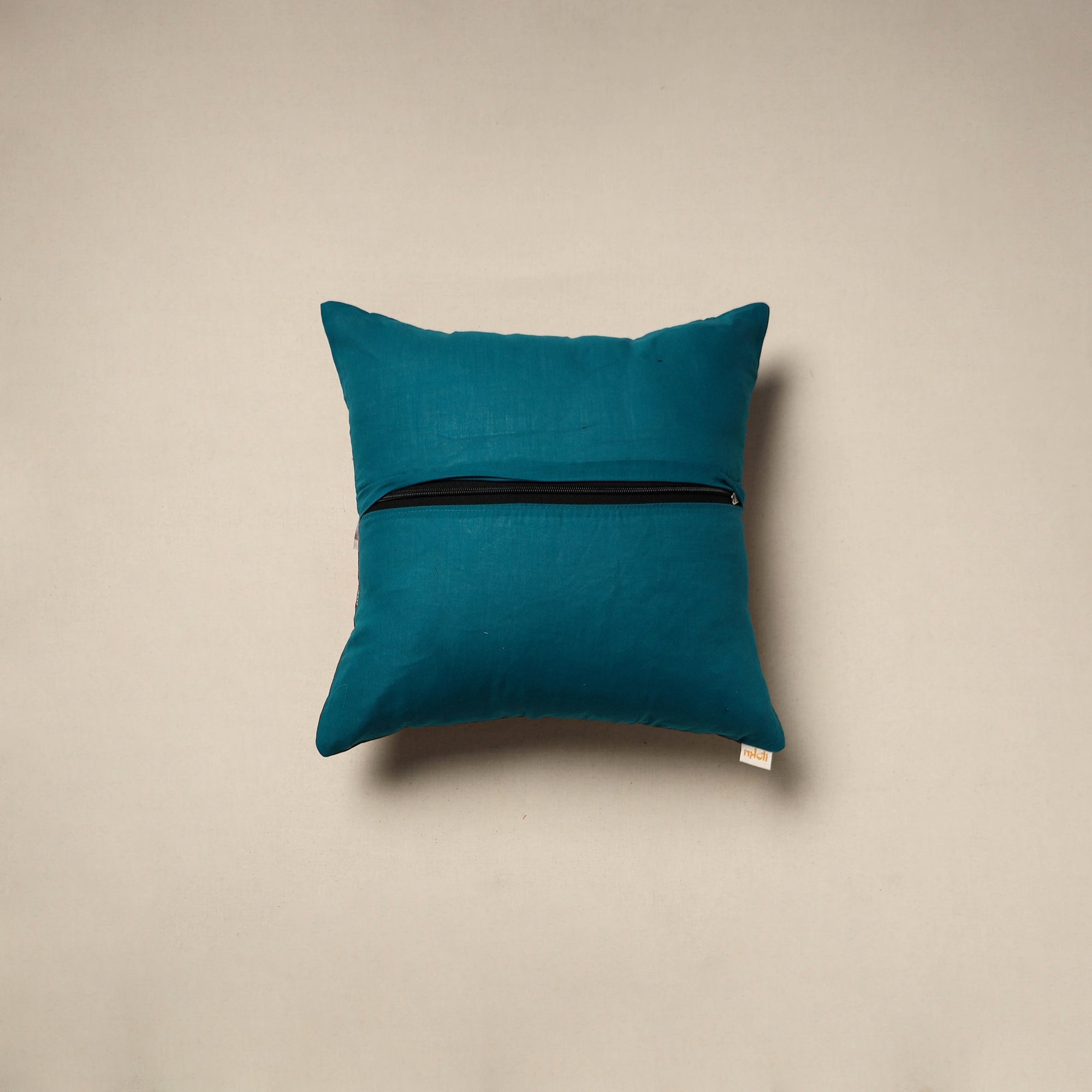 Dharwad & sanganeri patch cotton cushion cover 13