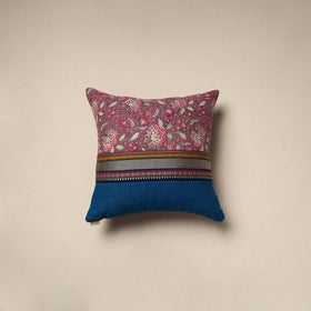 Dharwad & sanganeri patch cotton cushion cover 15