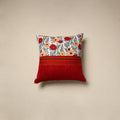 Dharwad & sanganeri patch cotton cushion cover 17