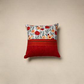 Dharwad & sanganeri patch cotton cushion cover 17
