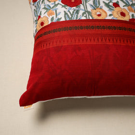 Dharwad & sanganeri patch cotton cushion cover 17