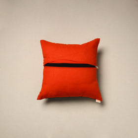 Dharwad & sanganeri patch cotton cushion cover 18