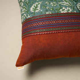 Dharwad & sanganeri patch cotton cushion cover 21