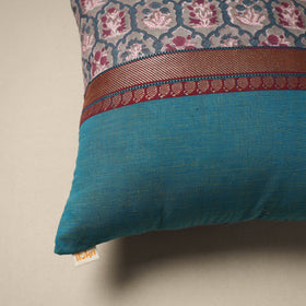 Dharwad & sanganeri patch cotton cushion cover 22