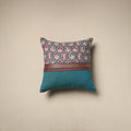 Dharwad & sanganeri patch cotton cushion cover 22