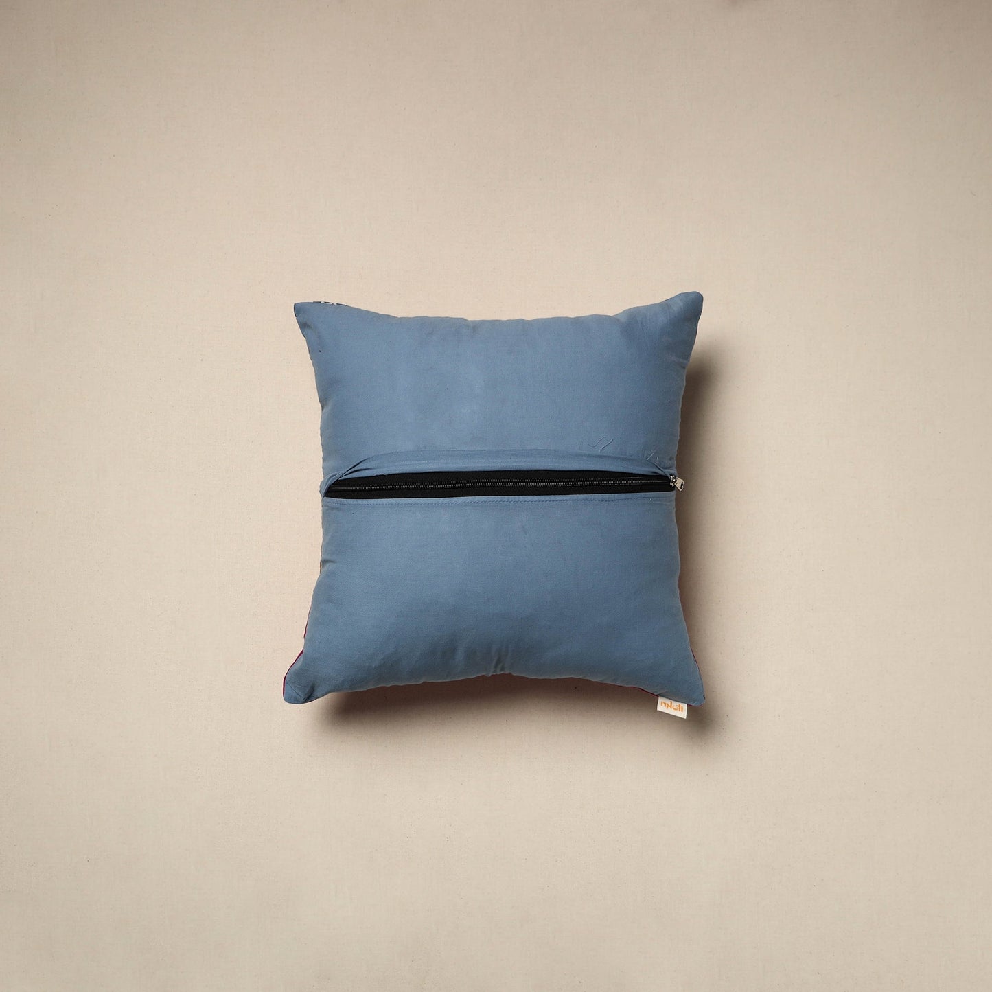 Dharwad & sanganeri patch cotton cushion cover 24