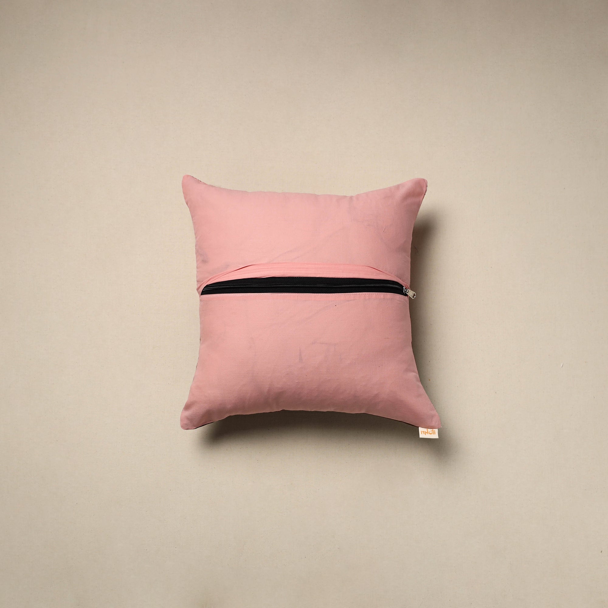 Dharwad & sanganeri patch cotton cushion cover 26