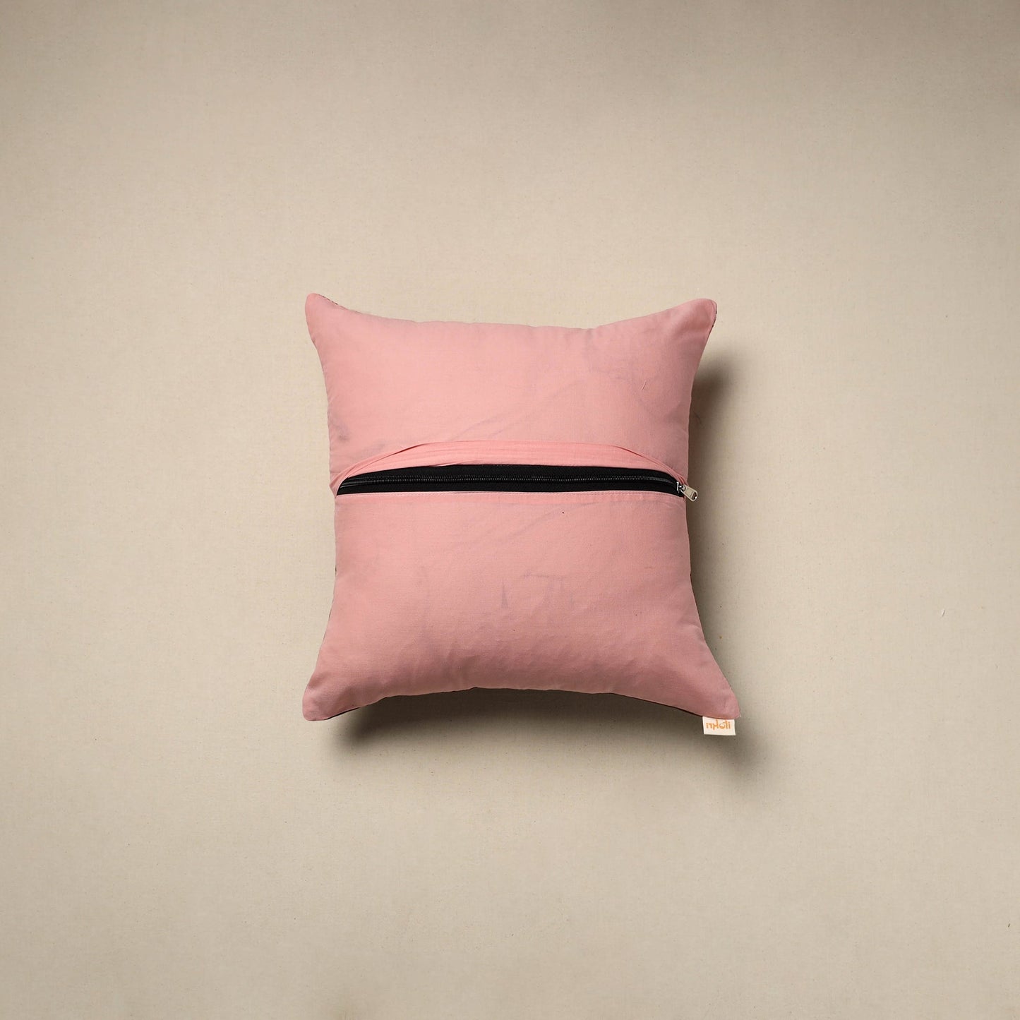 Dharwad & sanganeri patch cotton cushion cover 26