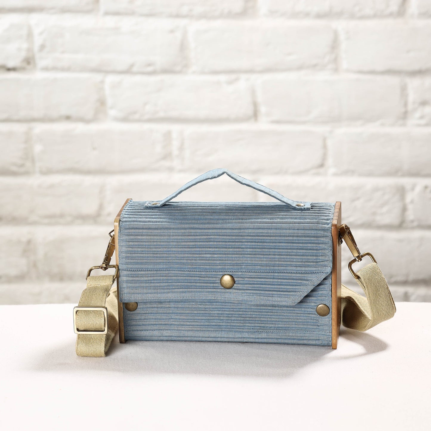 Multicolor DIY Box Sling Bag / Clutch with Changeable Sleeve