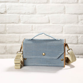 Multicolor DIY Box Sling Bag / Clutch with Changeable Sleeve