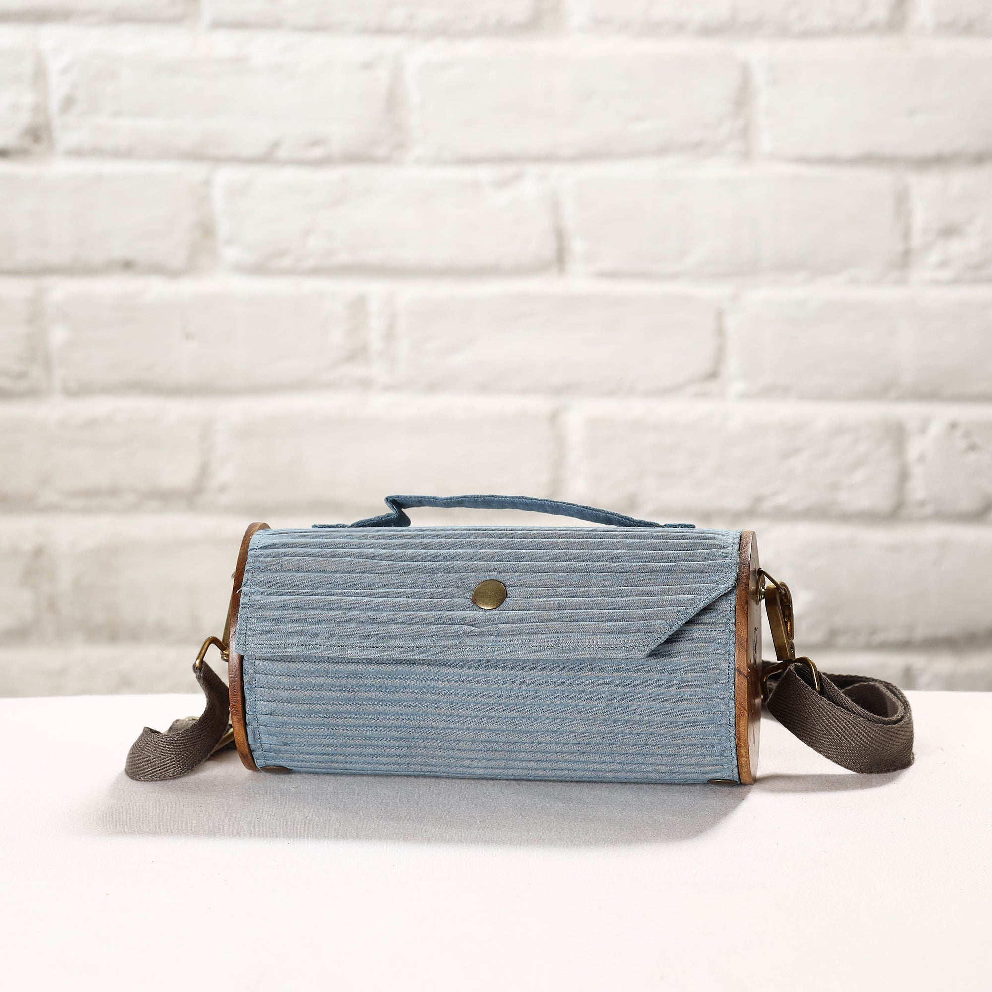 Multicolor DIY Round Sling Bag / Clutch With Changeable Sleeve