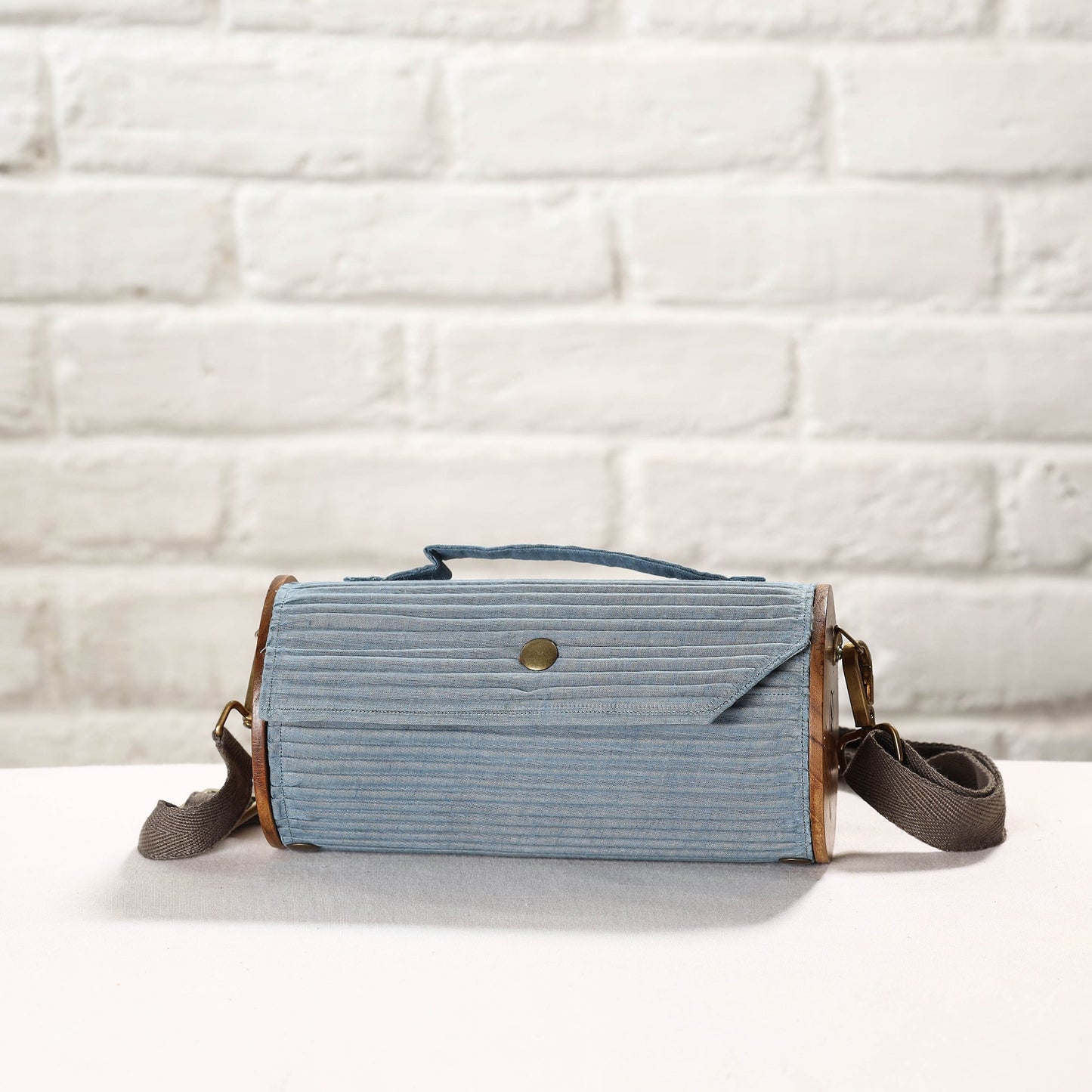 Multicolor DIY Round Sling Bag / Clutch With Changeable Sleeve