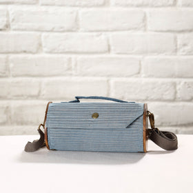 Multicolor DIY Round Sling Bag / Clutch With Changeable Sleeve