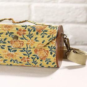 Multicolor DIY Round Sling Bag / Clutch With Changeable Sleeve