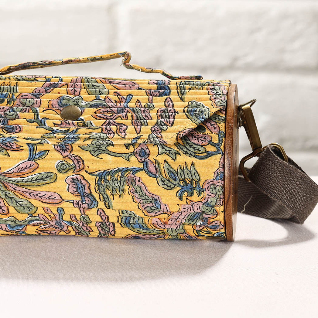 Multicolor DIY Round Sling Bag / Clutch With Changeable Sleeve