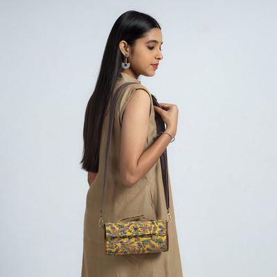 Multicolor DIY Round Sling Bag / Clutch With Changeable Sleeve