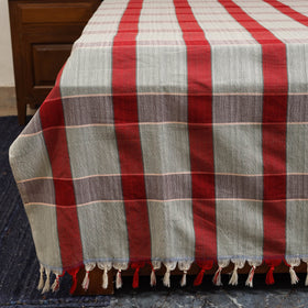 Multicolor - double handloom cotton bed sheet (108 x 90 in)