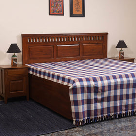 Multicolor - double handloom cotton bed sheet (108 x 90 in)