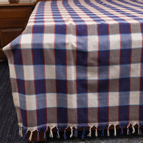 Multicolor - double handloom cotton bed sheet (108 x 90 in)