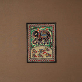 Handpainted madhubani painting by hira devi (14 x 11 in) 34